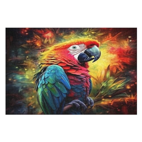 Puzzles Für Erwachsene 1000 Teiliges Papagei Puzzles Für Erwachsene Holzbrettpuzzles Denksportaufgaben Für Erwachsene （75×50cm） von GGJJTT
