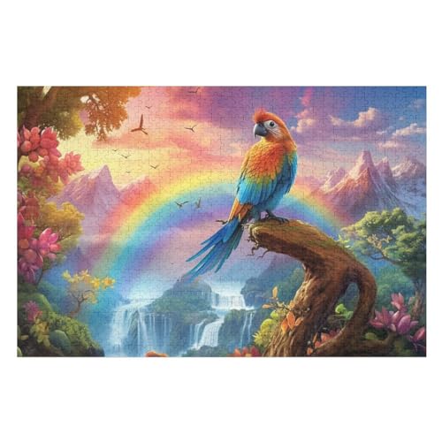 Puzzles Für Erwachsene 1000 Teiliges Papagei Puzzles Für Erwachsene Holzbrettpuzzles Denksportaufgaben Für Erwachsene 75×50cm von GGJJTT