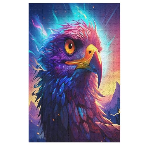 Puzzles Für Erwachsene Adler, 1000 Teile, Puzzle Aus Holz Für Erwachsene Und Kinder Ab 12 Jahren, Lernspielzeug 78×53cm Puzzles Für Erwachsene Adler, 1000 Teile, Puzzle Aus Holz Für Erwachsene Und Kinder Ab 12 Jahren, Lernspielzeug 78×53cm von GGJJTT