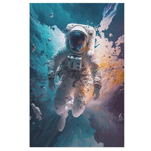Puzzles Für Erwachsene Astronaut, 1000 Teile, Puzzle Aus Holz Für Erwachsene Und Kinder Ab 12 Jahren, Lernspielzeug 78×53cm Puzzles Für Erwachsene Astronaut, 1000 Teile, Puzzle Aus Holz Für Erwachsene Und Kinder Ab 12 Jahren, Lernspielzeug 78×53cm von GGJJTT