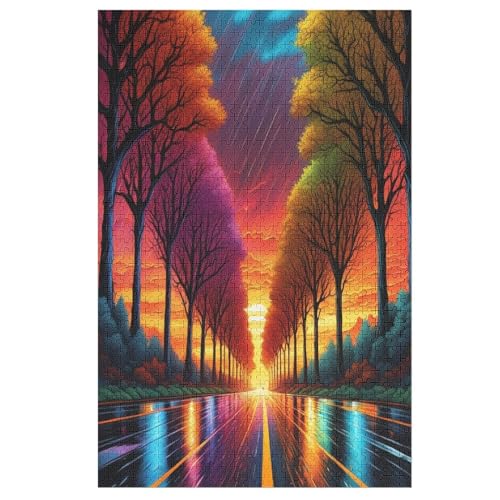 Puzzles Für Erwachsene Bäume, 1000 Teile, Puzzle Aus Holz Für Erwachsene Und Kinder Ab 12 Jahren, Lernspielzeug 78×53cm von GGJJTT