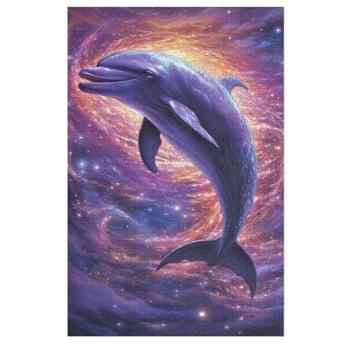 Puzzles Für Erwachsene Delfin,1000-teilige Puzzle Für Erwachsene Und Kinder Ab 12 Jahren, Holzpuzzles Für Die Heimdekoration, 78×53cm Puzzles Für Erwachsene Delfin,1000-teilige Puzzle Für Erwachsene Und Kinder Ab 12 Jahren, Holzpuzzles Für Die Heimdekoration, 78×53cm von GGJJTT