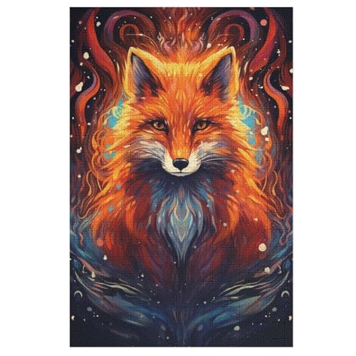 Puzzles Für Erwachsene Fuchs, 1000 Teile, Puzzle Aus Holz Für Erwachsene Und Kinder Ab 12 Jahren, Lernspielzeug 78×53cm von GGJJTT