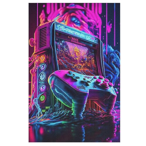Puzzles Für Erwachsene Gamepad, 1000 Teile, Puzzle Aus Holz Für Erwachsene Und Kinder Ab 12 Jahren, Lernspielzeug 78×53cm von GGJJTT