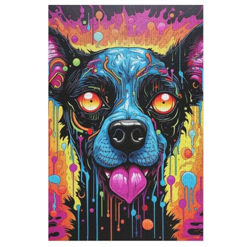 Puzzles Für Erwachsene Hund, 1000 Teile, Puzzle Aus Holz Für Erwachsene Und Kinder Ab 12 Jahren, Lernspielzeug 78×53cm Puzzles Für Erwachsene Hund, 1000 Teile, Puzzle Aus Holz Für Erwachsene Und Kinder Ab 12 Jahren, Lernspielzeug 78×53cm von GGJJTT