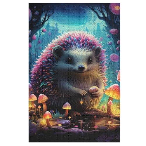 Puzzles Für Erwachsene Igel,1000-teilige Puzzle Für Erwachsene Und Kinder Ab 12 Jahren, Holzpuzzles Für Die Heimdekoration, 78×53cm Puzzles Für Erwachsene Igel,1000-teilige Puzzle Für Erwachsene Und Kinder Ab 12 Jahren, Holzpuzzles Für Die Heimdekoration, 78×53cm von GGJJTT