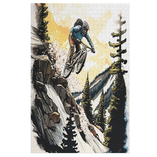Puzzles Für Erwachsene Mountainbike, 1000 Teile, Puzzle Aus Holz Für Erwachsene Und Kinder Ab 12 Jahren, Lernspielzeug 78×53cm Puzzles Für Erwachsene Mountainbike, 1000 Teile, Puzzle Aus Holz Für Erwachsene Und Kinder Ab 12 Jahren, Lernspielzeug 78×53cm von GGJJTT