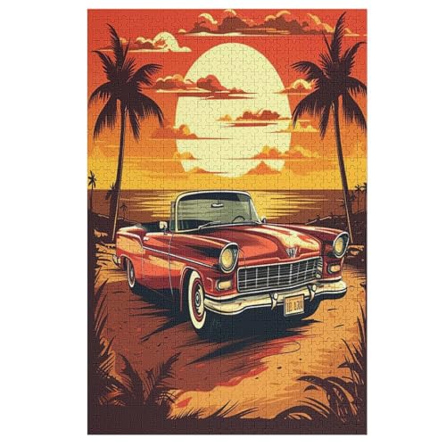 Puzzles Für Erwachsene Neonauto, 1000 Teile, Puzzle Aus Holz Für Erwachsene Und Kinder Ab 12 Jahren, Lernspielzeug 78×53cm von GGJJTT