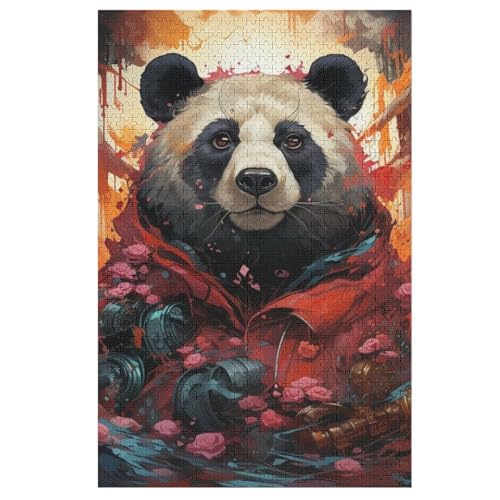 Puzzles Für Erwachsene Panda, 1000 Teile, Puzzle Aus Holz Für Erwachsene Und Kinder Ab 12 Jahren, Lernspielzeug 78×53cm Puzzles Für Erwachsene Panda, 1000 Teile, Puzzle Aus Holz Für Erwachsene Und Kinder Ab 12 Jahren, Lernspielzeug 78×53cm von GGJJTT