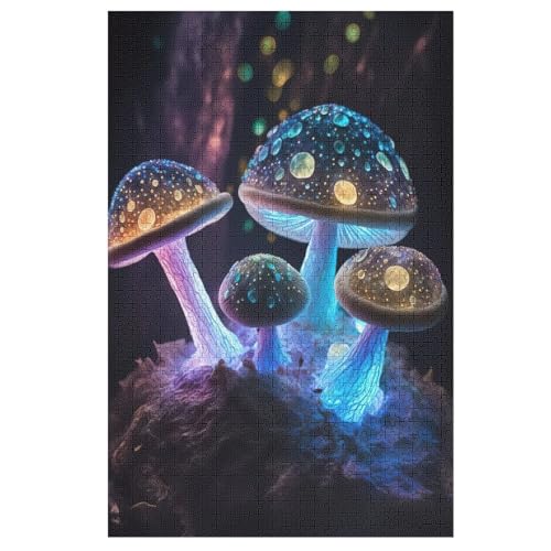 Puzzles Für Erwachsene Pilz, 1000 Teile, Puzzle Aus Holz Für Erwachsene Und Kinder Ab 12 Jahren, Lernspielzeug 78×53cm von GGJJTT
