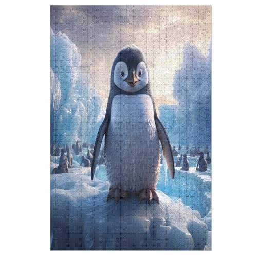 Puzzles Für Erwachsene Pinguins, 1000 Teile, Puzzle Aus Holz Für Erwachsene Und Kinder Ab 12 Jahren, Lernspielzeug 78×53cm von GGJJTT
