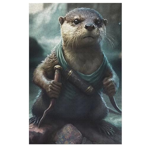 Puzzles Für Erwachsene Pirat Otter,1000-teilige Puzzle Für Erwachsene Und Kinder Ab 12 Jahren, Holzpuzzles Für Die Heimdekoration, 78×53cm Puzzles Für Erwachsene Pirat Otter,1000-teilige Puzzle Für Erwachsene Und Kinder Ab 12 Jahren, Holzpuzzles Für Die Heimdekoration, 78×53cm von GGJJTT