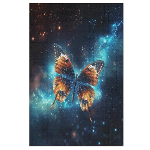 Puzzles Für Erwachsene Schmetterling, 1000 Teile, Puzzle Aus Holz Für Erwachsene Und Kinder Ab 12 Jahren, Lernspielzeug 78×53cm von GGJJTT