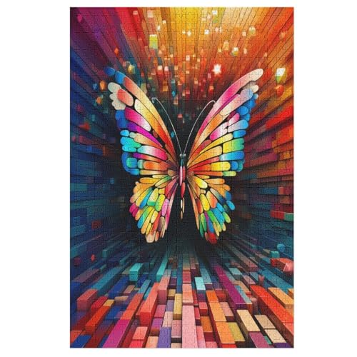 Puzzles Für Erwachsene Schmetterling, 1000 Teile, Puzzle Aus Holz Für Erwachsene Und Kinder Ab 12 Jahren, Lernspielzeug 78×53cm von GGJJTT