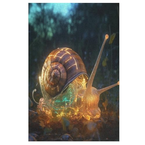 Puzzles Für Erwachsene Schnecken, 1000 Teile, Puzzle Aus Holz Für Erwachsene Und Kinder Ab 12 Jahren, Lernspielzeug 78×53cm von GGJJTT