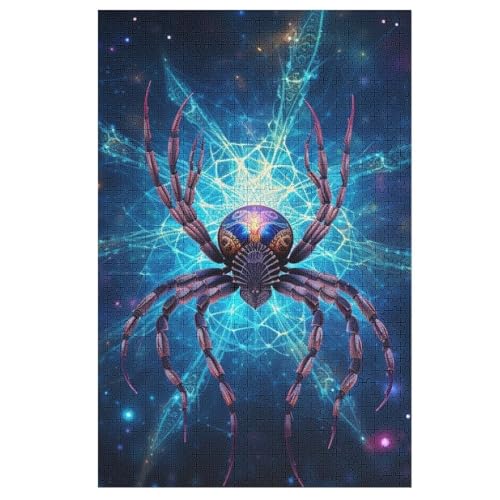 Puzzles Für Erwachsene Spinne, 1000 Teile, Puzzle Aus Holz Für Erwachsene Und Kinder Ab 12 Jahren, Lernspielzeug 78×53cm von GGJJTT