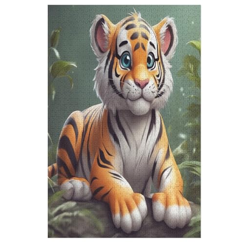 Puzzles Für Erwachsene Tiger, 1000 Teile, Puzzle Aus Holz Für Erwachsene Und Kinder Ab 12 Jahren, Lernspielzeug 78×53cm von GGJJTT