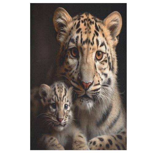 Puzzles Für Erwachsene Tiger, 1000 Teile, Puzzle Aus Holz Für Erwachsene Und Kinder Ab 12 Jahren, Lernspielzeug 78×53cm von GGJJTT