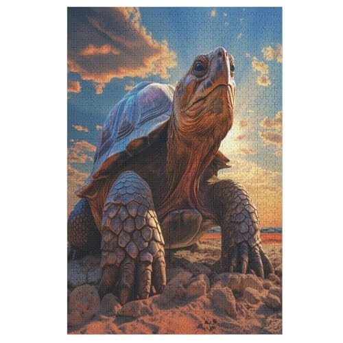 Puzzles Für Erwachsene: Meeresschildkröten, 1000-teiliges Holzpuzzle Für Erwachsene Und Kinder Ab 12 Jahren. Für Erwachsene （78×53cm） von GGJJTT