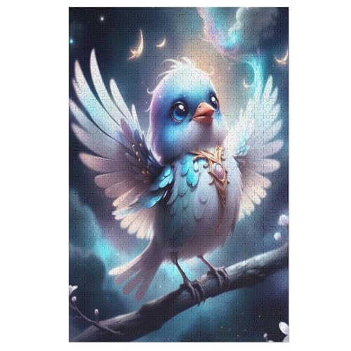 Puzzles Für Erwachsene: süßer Vogel, 1000-teiliges Holzpuzzle Für Erwachsene Und Kinder Ab 12 Jahren. Tolles Geschenk Für Erwachsene （78×53cm） von GGJJTT