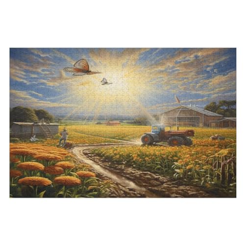 Ranches Holzpuzzle Erwachsene - 1000 Teiliges Jigsaw Knobelspiel - Puzzle Für Erwachsene & Kinder - Outdoor & Reisespielzeug 75×50cm Ranches Holzpuzzle Erwachsene - 1000 Teiliges Jigsaw Knobelspiel - Puzzle Für Erwachsene & Kinder - Outdoor & Reisespielzeug 75×50cm von GGJJTT