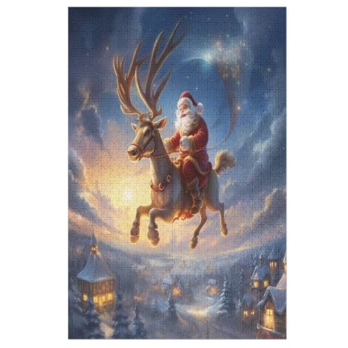 SAmeisea Claus Puzzles Für Erwachsene, 1000-teiliges Holzpuzzle, Geeignet Für Kinder Ab 12 Jahren, Die Pädagogische Puzzle Lernen 78×53cm SAmeisea Claus Puzzles Für Erwachsene, 1000-teiliges Holzpuzzle, Geeignet Für Kinder Ab 12 Jahren, Die Pädagogische Puzzle Lernen 78×53cm von GGJJTT