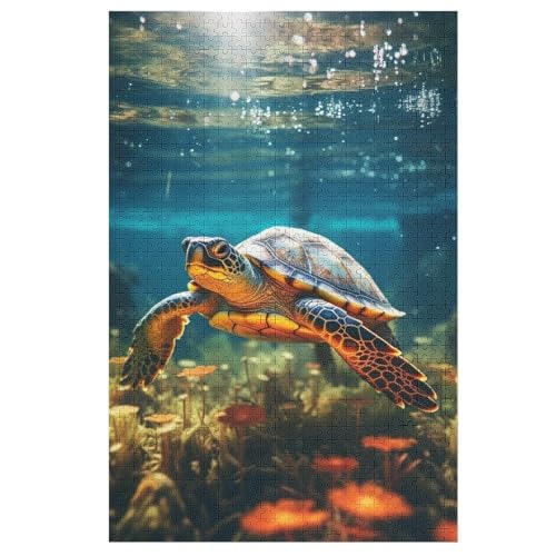 Schildkröte Holzpuzzle 1000 Teile Klassische Puzzles Erwachsene Kinder Puzzle DIY Kit Holzspielzeug Einzigartiges Geschenk 78×53cm Schildkröte Holzpuzzle 1000 Teile Klassische Puzzles Erwachsene Kinder Puzzle DIY Kit Holzspielzeug Einzigartiges Geschenk 78×53cm von GGJJTT