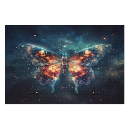 Schmetterling Holzpuzzle 1000 Teile Klassische Puzzles Erwachsene Kinder Puzzle DIY Kit Holzspielzeug Einzigartiges Geschenk 75×50cm Schmetterling Holzpuzzle 1000 Teile Klassische Puzzles Erwachsene Kinder Puzzle DIY Kit Holzspielzeug Einzigartiges Geschenk 75×50cm von GGJJTT