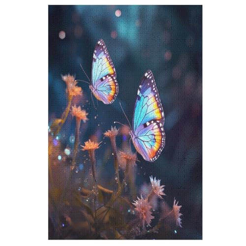 Schmetterling Puzzle, Puzzles Für Erwachsene Kinder, 1000 Teile Holzpuzzle, Für Jugendliche & Erwachsene Herausforderungsspielzeug 78×53cm Schmetterling Puzzle, Puzzles Für Erwachsene Kinder, 1000 Teile Holzpuzzle, Für Jugendliche & Erwachsene Herausforderungsspielzeug 78×53cm von GGJJTT