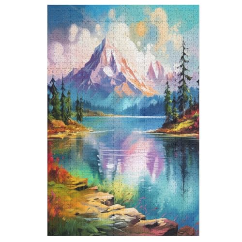 Seen und schneebedeckte Berge Puzzles Für Erwachsene,1000-teiliges Holzpuzzle,Geeignet Für Kinder Ab 12 Jahren,Die Pädagogische Puzzle Lernen 78×53cm Seen und schneebedeckte Berge Puzzles Für Erwachsene,1000-teiliges Holzpuzzle,Geeignet Für Kinder Ab 12 Jahren,Die Pädagogische Puzzle Lernen 78×53cm von GGJJTT