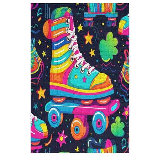 Skates Holzpuzzle 1000 Teile, Knobelspiele Für Erwachsene, Teenager, Puzzles Unmögliche - Kinder Puzzle Zimmer Deko 78×53cm Skates Holzpuzzle 1000 Teile, Knobelspiele Für Erwachsene, Teenager, Puzzles Unmögliche - Kinder Puzzle Zimmer Deko 78×53cm von GGJJTT