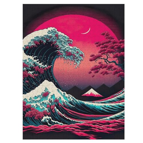 Sonnenuntergang am Strand mit großen Wellen 500 Teile Puzzle, Holzpuzzle, Puzzles Für Erwachsene Kinder, 500 Teile Puzzle Für Jugendliche & Erwachsene Lernspiel Herausforderungsspielzeug (55×41cm) Sonnenuntergang am Strand mit großen Wellen 500 Teile Puzzle, Holzpuzzle, Puzzles Für Erwachsene Kinder, 500 Teile Puzzle Für Jugendliche & Erwachsene Lernspiel Herausforderungsspielzeug (55×41cm) von GGJJTT