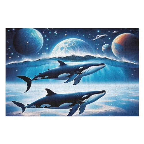Sternenhimmel Wal Puzzles 1000 Teile Erwachsener Kniffel Spaß Für Die Ganze Familie, Holzpuzzle Kinder Erwachsene, Impossible Puzzle Schwer 75×50cm Sternenhimmel Wal Puzzles 1000 Teile Erwachsener Kniffel Spaß Für Die Ganze Familie, Holzpuzzle Kinder Erwachsene, Impossible Puzzle Schwer 75×50cm von GGJJTT