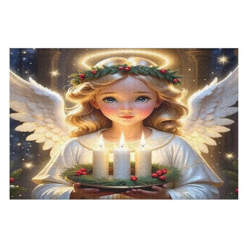 Süßer Kleiner Engel Puzzles 1000 Teile Erwachsener Kniffel Spaß Für Die Ganze Familie, Holzpuzzle Kinder Erwachsene, Impossible Puzzle Schwer 75×50cm Süßer Kleiner Engel Puzzles 1000 Teile Erwachsener Kniffel Spaß Für Die Ganze Familie, Holzpuzzle Kinder Erwachsene, Impossible Puzzle Schwer 75×50cm von GGJJTT