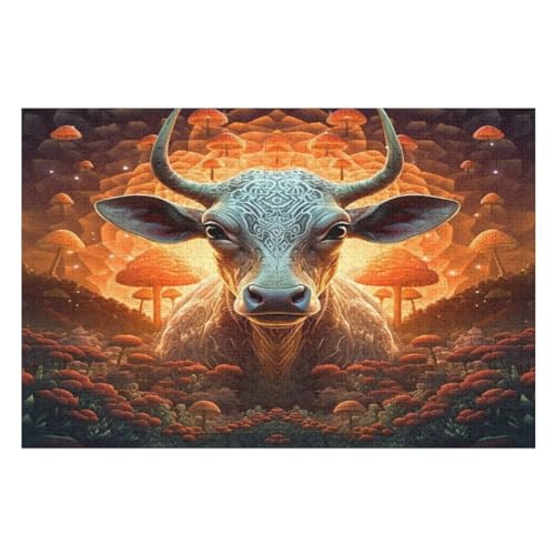 Tier Kuh-Puzzle Für Erwachsene, 1000 Teile, Holzpuzzle, Kinderpuzzle, Dekompressionsspiel, Spielzeugpuzzle 75×50cm Tier Kuh-Puzzle Für Erwachsene, 1000 Teile, Holzpuzzle, Kinderpuzzle, Dekompressionsspiel, Spielzeugpuzzle 75×50cm von GGJJTT