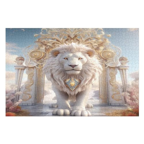 Tier Lion Puzzle 1000 Teile, Holzpuzzle Herausforderndes GesKükenlichkeitsspiel Für Die Ganze Familie, Kinder Erwachsenenpuzzle Ab 12 Jahren 75×50cm Tier Lion Puzzle 1000 Teile, Holzpuzzle Herausforderndes GesKükenlichkeitsspiel Für Die Ganze Familie, Kinder Erwachsenenpuzzle Ab 12 Jahren 75×50cm von GGJJTT