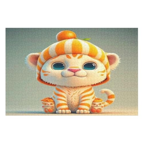 Tiger 1000 Teile Premium-Puzzles Für Erwachsene Kinder- Holzpuzzles Spaß Und Lernspiele - Perfekte Puzzle-Geschenke 75×50cm Tiger 1000 Teile Premium-Puzzles Für Erwachsene Kinder- Holzpuzzles Spaß Und Lernspiele - Perfekte Puzzle-Geschenke 75×50cm von GGJJTT