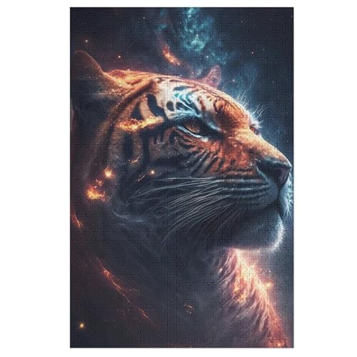 Tiger Holzpuzzle 1000 Teile Klassische Puzzles Erwachsene Kinder Puzzle DIY Kit Holzspielzeug Einzigartiges Geschenk 78×53cm Tiger Holzpuzzle 1000 Teile Klassische Puzzles Erwachsene Kinder Puzzle DIY Kit Holzspielzeug Einzigartiges Geschenk 78×53cm von GGJJTT