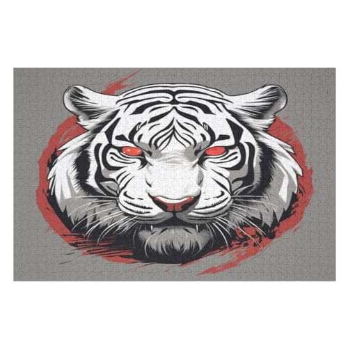 Tiger -Puzzle, 1000 Teile,Holzpuzzle Für Erwachsene Kinder, Lustiges Spielzeug, Denkspiel, Bildungsspiel, 75×50cm Tiger -Puzzle, 1000 Teile,Holzpuzzle Für Erwachsene Kinder, Lustiges Spielzeug, Denkspiel, Bildungsspiel, 75×50cm von GGJJTT