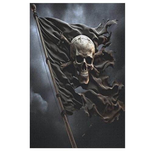 Totenkopf Pirat Holzpuzzle 1000 Teile, Knobelspiele Für Erwachsene, Teenager, Puzzles Unmögliche - Kinder Puzzle Zimmer Deko 78×53cm Totenkopf Pirat Holzpuzzle 1000 Teile, Knobelspiele Für Erwachsene, Teenager, Puzzles Unmögliche - Kinder Puzzle Zimmer Deko 78×53cm von GGJJTT