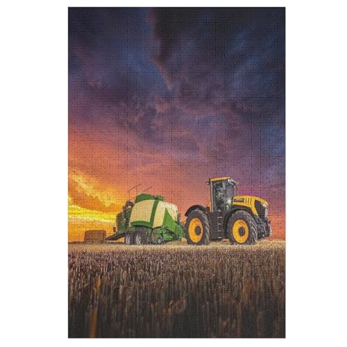 Traktor Holzpuzzle 1000 Teile Klassische Puzzles Erwachsene Kinder Puzzle DIY Kit Holzspielzeug Einzigartiges Geschenk 78×53cm Traktor Holzpuzzle 1000 Teile Klassische Puzzles Erwachsene Kinder Puzzle DIY Kit Holzspielzeug Einzigartiges Geschenk 78×53cm von GGJJTT