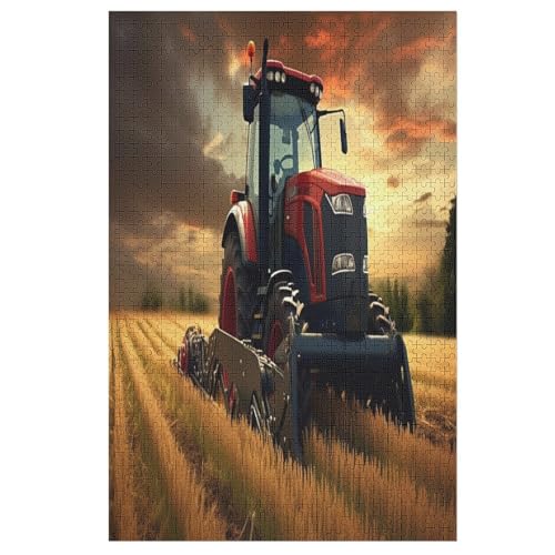 Traktor -Puzzle, 1000 Teile,Holzpuzzle Für Erwachsene Kinder, Lustiges Spielzeug, Denkspiel, Bildungsspiel, 78×53cm Traktor -Puzzle, 1000 Teile,Holzpuzzle Für Erwachsene Kinder, Lustiges Spielzeug, Denkspiel, Bildungsspiel, 78×53cm von GGJJTT