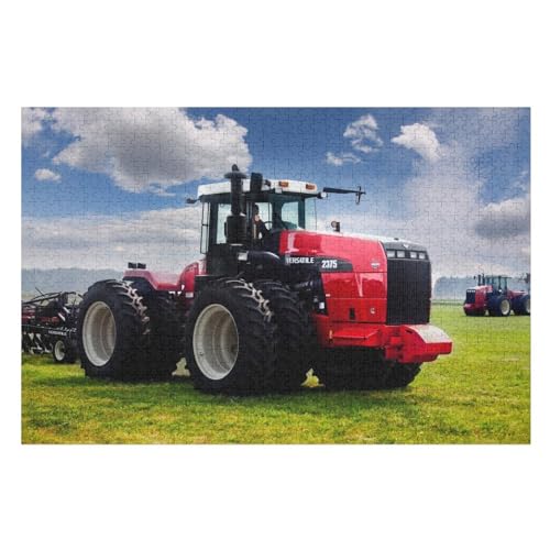 Traktor Puzzle Für Erwachsene 1000 Teile Premium 100% Recyceltes Brett Zum Lernen, Lernspielzeug, Familienspiele Kinder Holzpuzzle （75×50cm） von GGJJTT