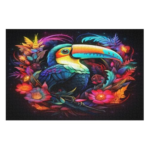 Tukane Puzzle 1000 Teile, Holzpuzzle Für Erwachsene Kinder, Impossible Puzzles, Geschicklichkeitsspiel Für Die Ganze Familie 75×50cm Tukane Puzzle 1000 Teile, Holzpuzzle Für Erwachsene Kinder, Impossible Puzzles, Geschicklichkeitsspiel Für Die Ganze Familie 75×50cm von GGJJTT