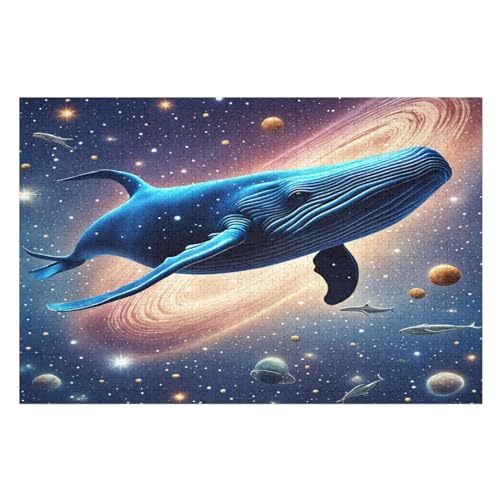 Wal 1000 Teile Puzzle, Holzpuzzle, Puzzles Für Erwachsene Kinder, 1000 Teile Puzzle Für Jugendliche & Erwachsene Lernspiel Herausforderungsspielzeug （75×50cm） von GGJJTT
