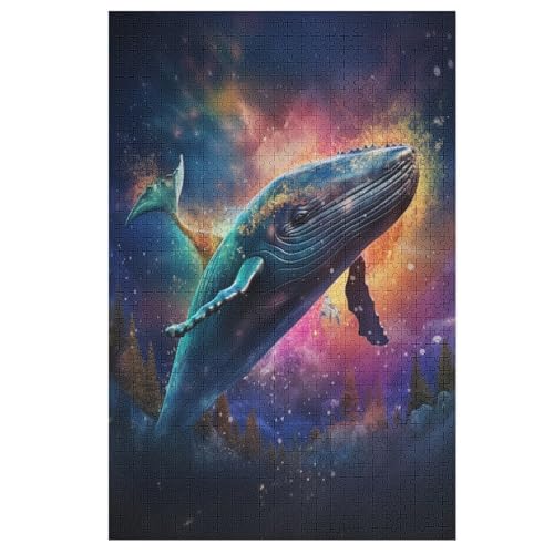 Wal Puzzle 1000 Teile, Holzpuzzle Herausforderndes Geschicklichkeitsspiel Für Die Ganze Familie, Kinder Erwachsenenpuzzle Ab 12 Jahren 78×53cm Wal Puzzle 1000 Teile, Holzpuzzle Herausforderndes Geschicklichkeitsspiel Für Die Ganze Familie, Kinder Erwachsenenpuzzle Ab 12 Jahren 78×53cm von GGJJTT
