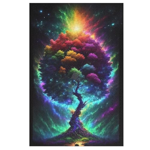 Welt, Lebensbaum 1000 Teile Puzzles Für Erwachsene, Impossible Puzzle, Geschicklichkeitsspiel Für Die Ganze Familie, Kinder Holzpuzzle 78×53cm Welt, Lebensbaum 1000 Teile Puzzles Für Erwachsene, Impossible Puzzle, Geschicklichkeitsspiel Für Die Ganze Familie, Kinder Holzpuzzle 78×53cm von GGJJTT