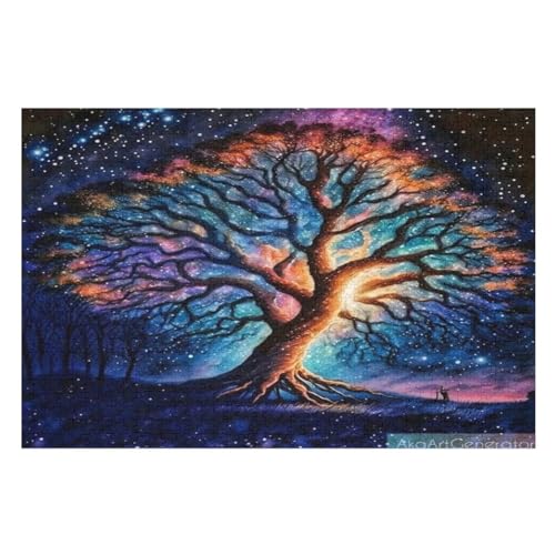 Weltbaum Holzpuzzle - Puzzle Für Erwachsene, 1000-teilige Puzzles Für Teenager Und Kinder, Herausfordernde Spiele 75×50cm Weltbaum Holzpuzzle - Puzzle Für Erwachsene, 1000-teilige Puzzles Für Teenager Und Kinder, Herausfordernde Spiele 75×50cm von GGJJTT