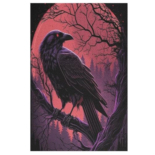 Wikingermythos Puzzle 1000 Teile, Holzpuzzle Herausforderndes Geschicklichkeitsspiel, Kinder Erwachsenenpuzzle Ab 12 Jahren 78×53cm von GGJJTT