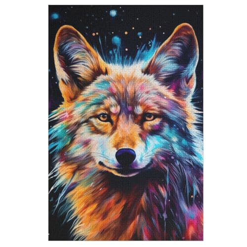 Wolf 1000 Teile Holzpuzzle,einzigartiges Puzzle, Geschenk Für Erwachsene,Familienspiel,Herausforderungsaktivität,78×53cm Wolf 1000 Teile Holzpuzzle,einzigartiges Puzzle, Geschenk Für Erwachsene,Familienspiel,Herausforderungsaktivität,78×53cm von GGJJTT